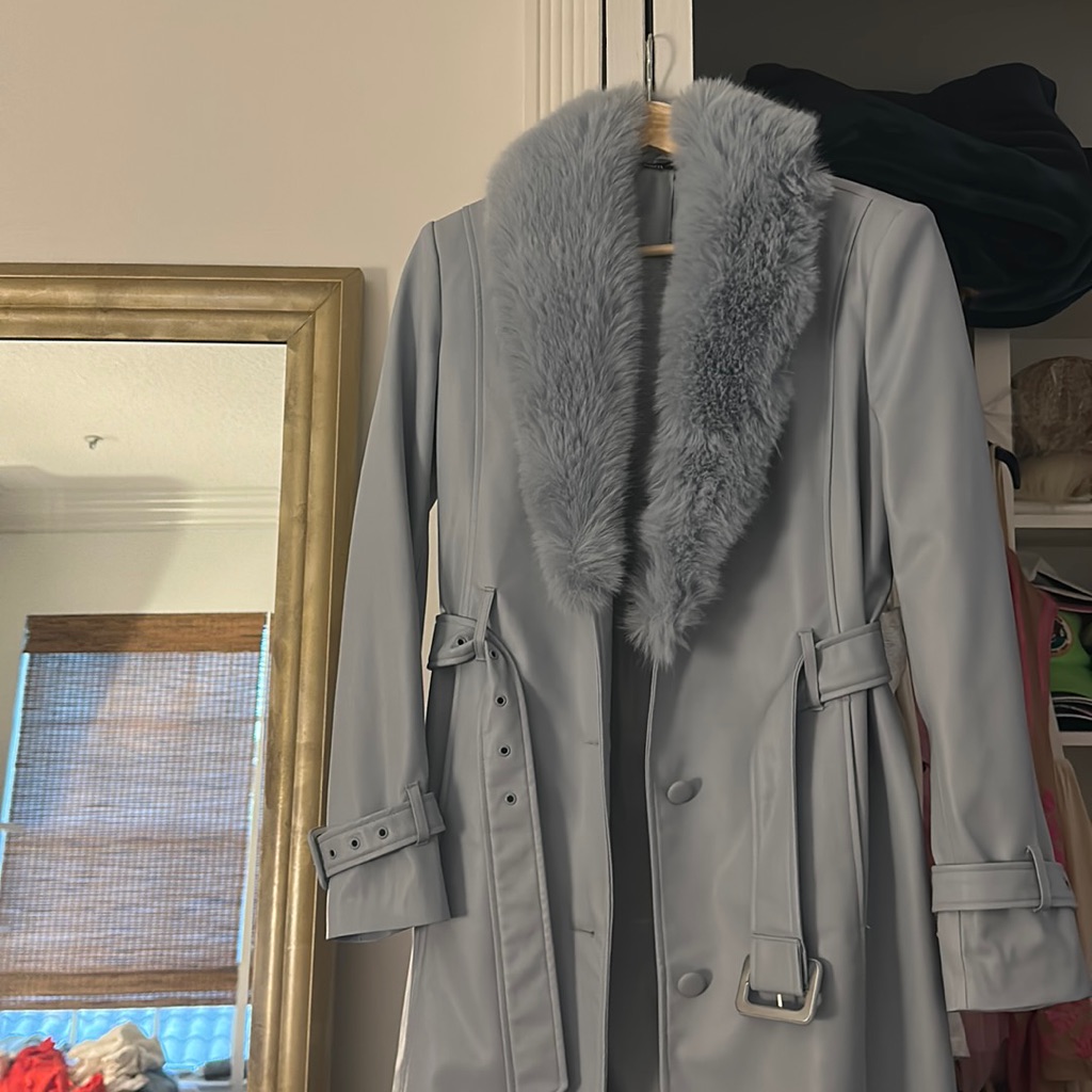 Zara Blue Coat Nwt